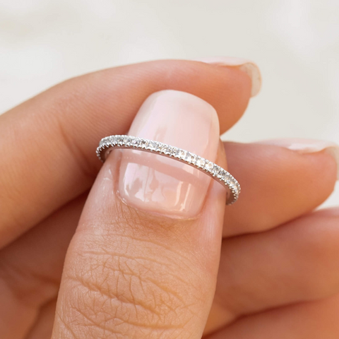 Olivia eternity ring silver