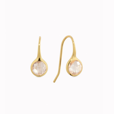 Popular Gemstones – Rose Quartz Earrings - Sigrid 