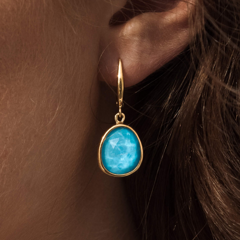 Serendipity earrings in amalfi blue