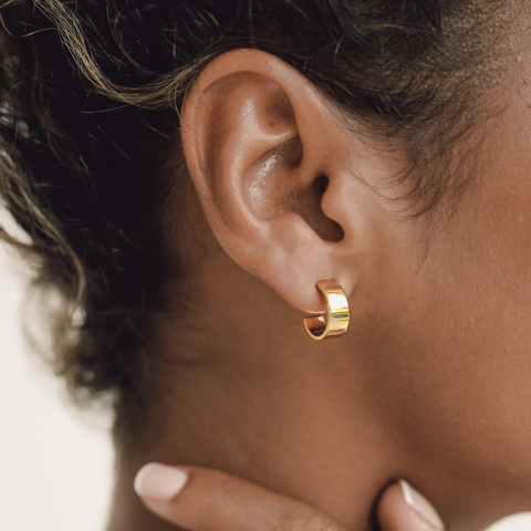 Sissel hoop earrings gold